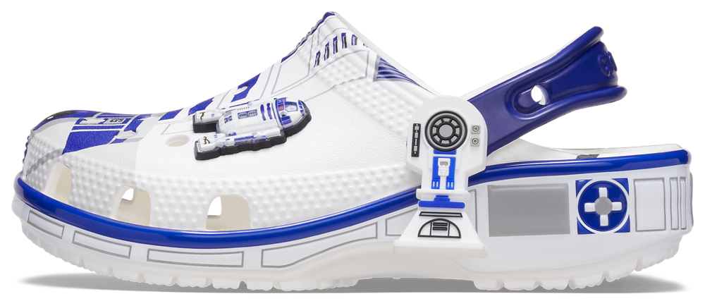 Crocs Star Wars R2D2 Classic Clogs - Boys' Grade School — Gray/Blue — view 2