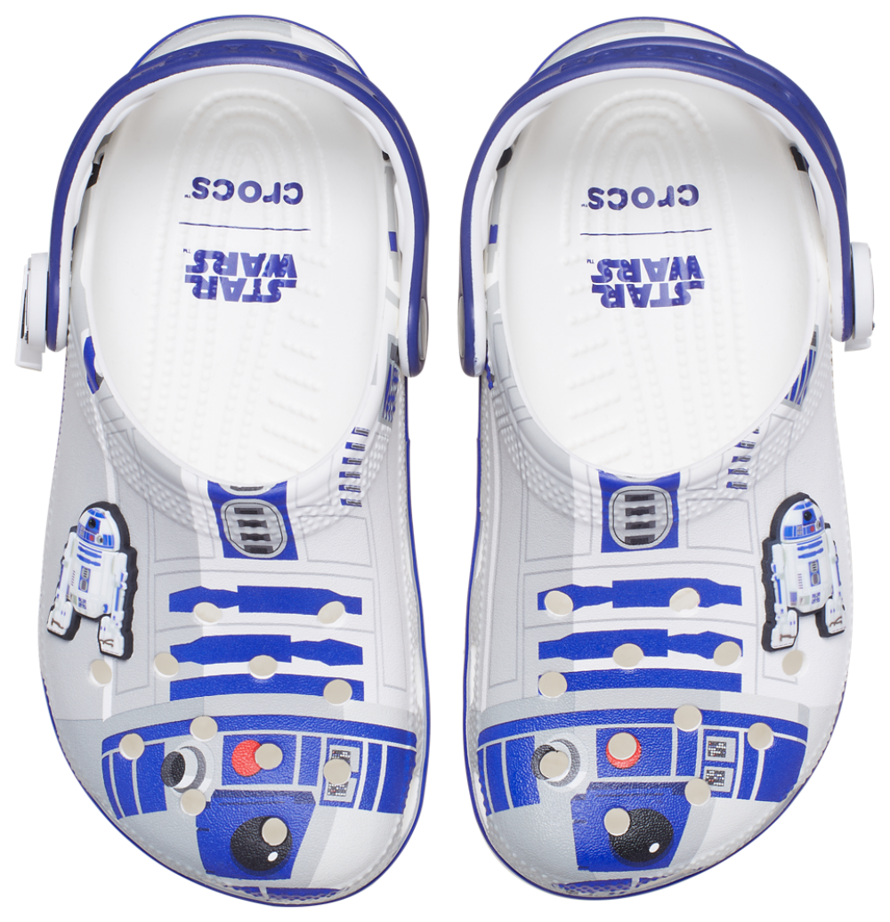 Crocs Star Wars R2D2 Classic Clogs - Boys' Grade School — Gray/Blue — view 4