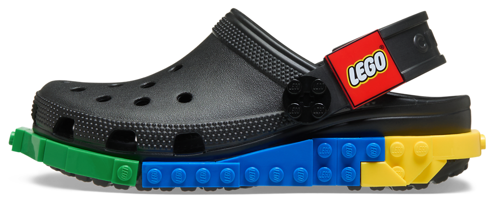 Crocs LEGO Clogs - Boys' Grade School — Black/Black — view 2