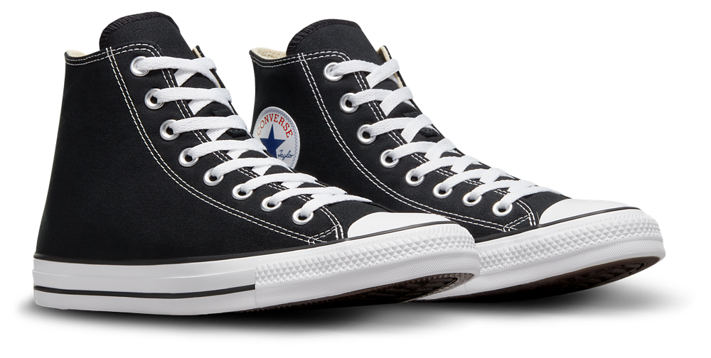 Converse All Star High Top - Boys' Grade School — Black/White — view 3