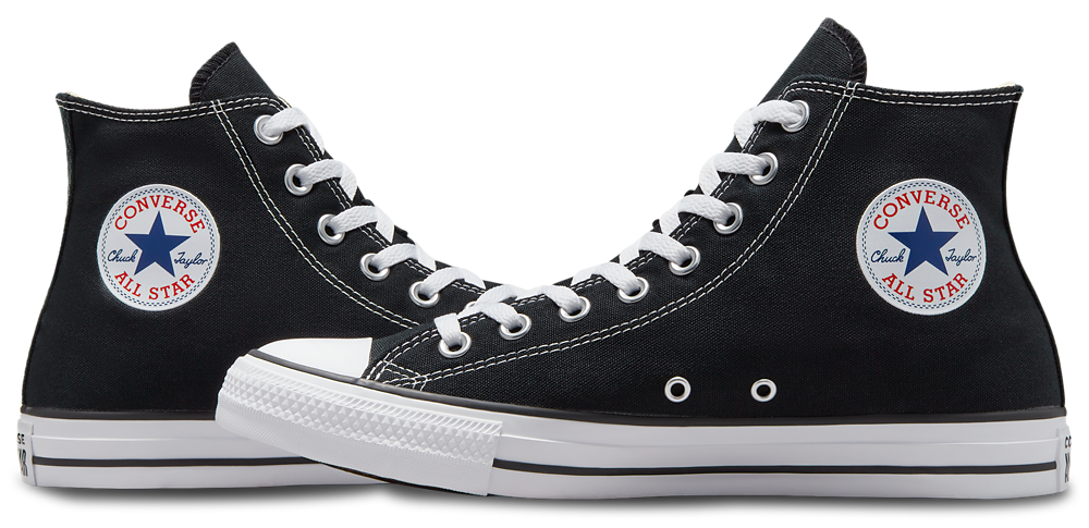Converse All Star High Top - Boys' Grade School — Black/White — view 9