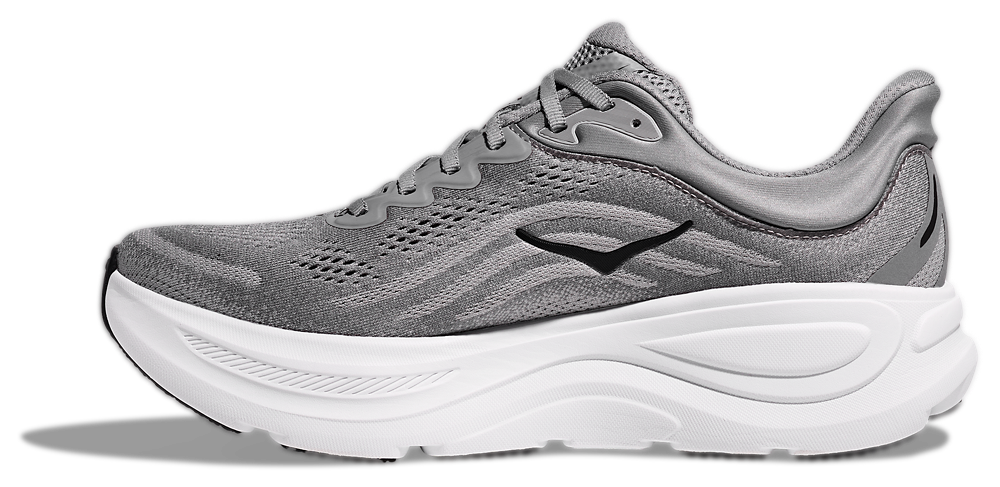 HOKA Bondi 9 - Men's — White/Grey/Black — view 2