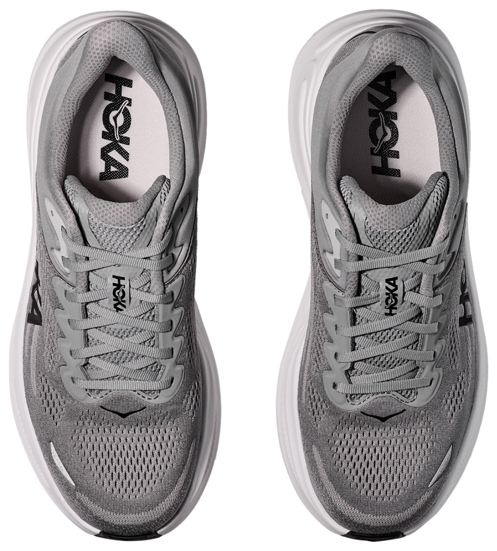 HOKA Bondi 9 - Men's — White/Grey/Black — view 4
