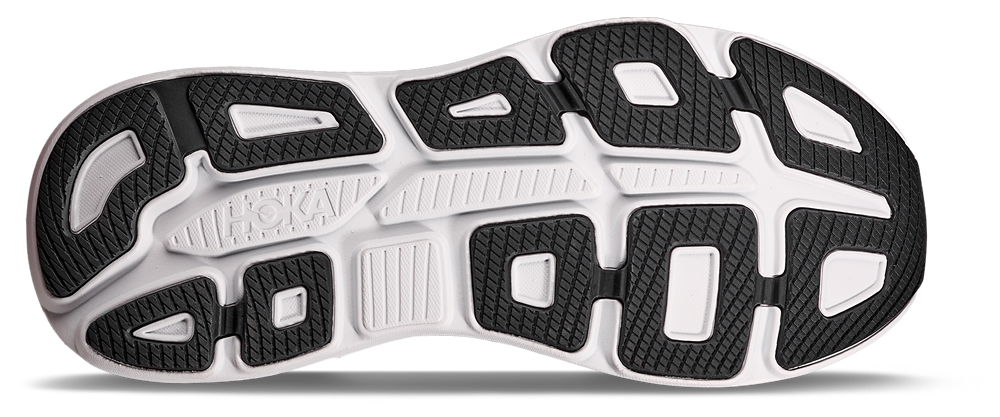 HOKA Bondi 9 - Men's — White/Grey/Black — view 5