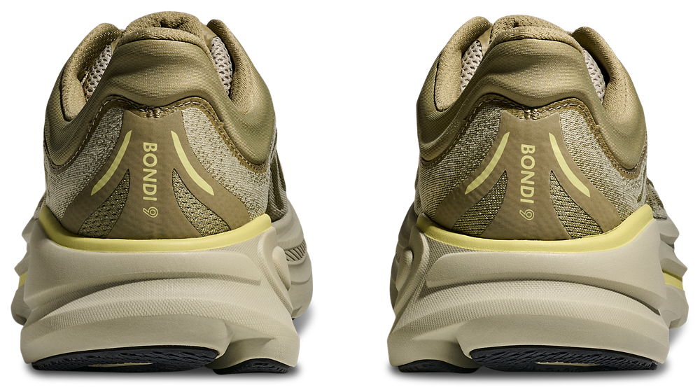 HOKA Bondi 9 - Men's — Grassland/Oyster Mushroom — view 3