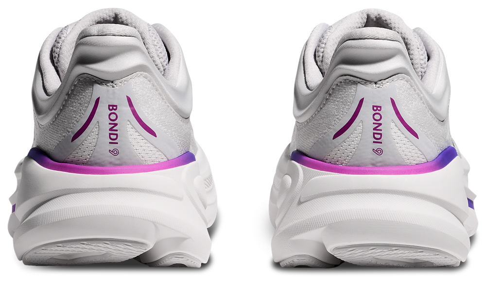 HOKA Bondi 9 - Women's — Cosmic Grey/White — view 3