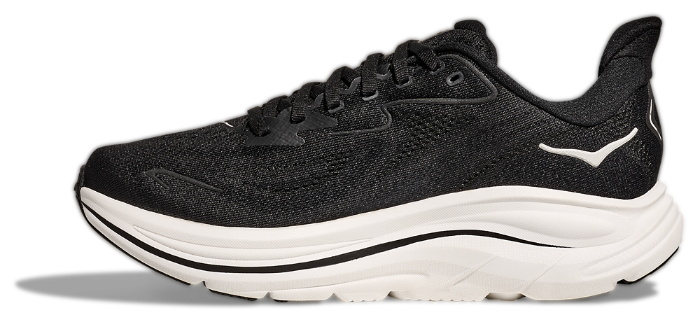 HOKA Clifton 10 - Men's — White/Black — view 2