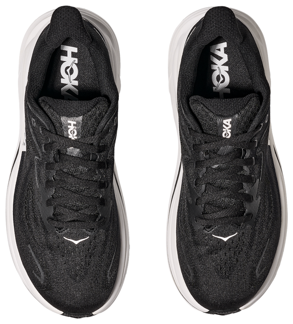 HOKA Clifton 10 - Men's — White/Black — view 4