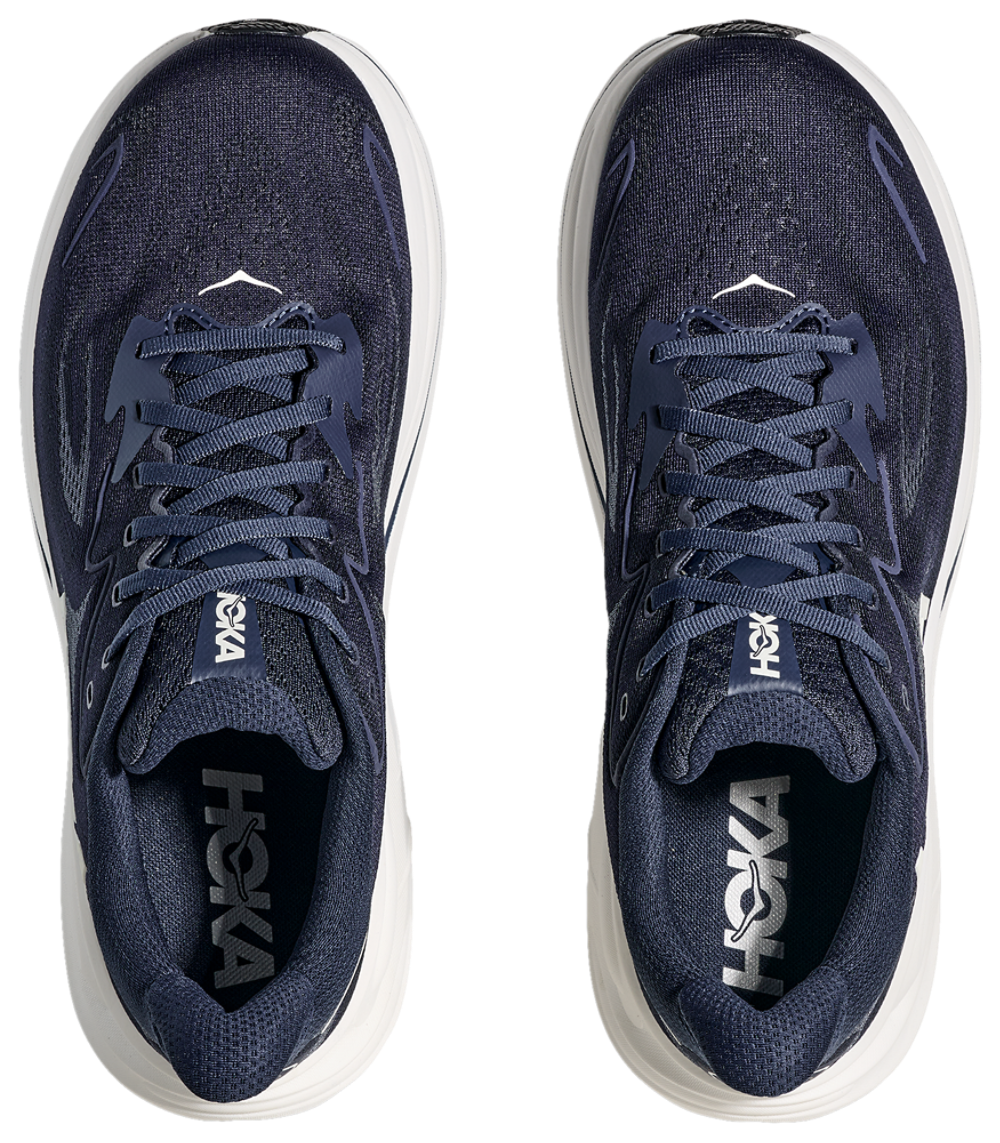 HOKA Clifton 10 - Men's — White/Navy — view 4