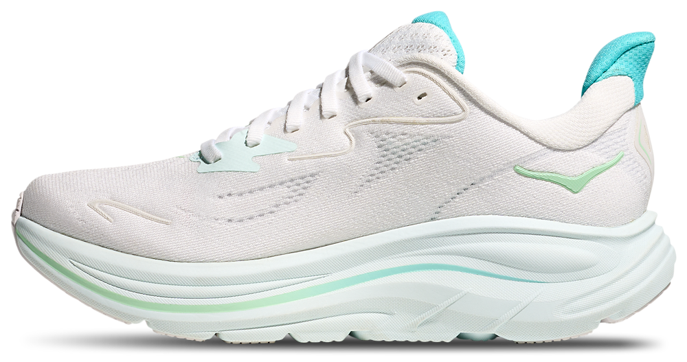 HOKA Clifton 10 - Women's — White/Cielo Blue — view 2