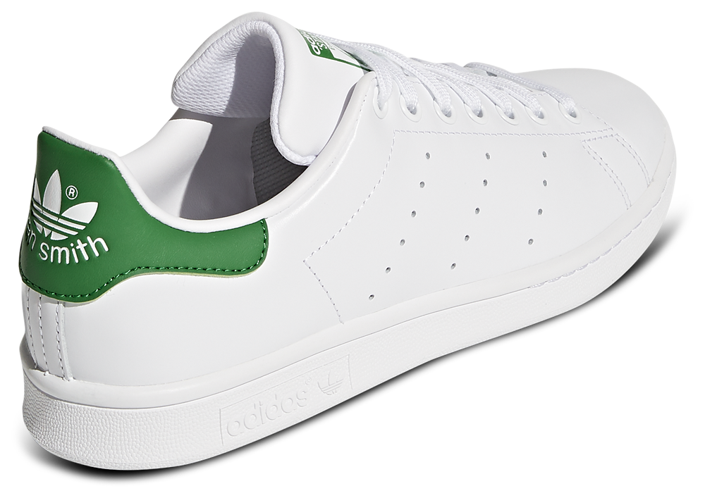 adidas Originals Stan Smith - Men's — Running White/Green/White — view 3