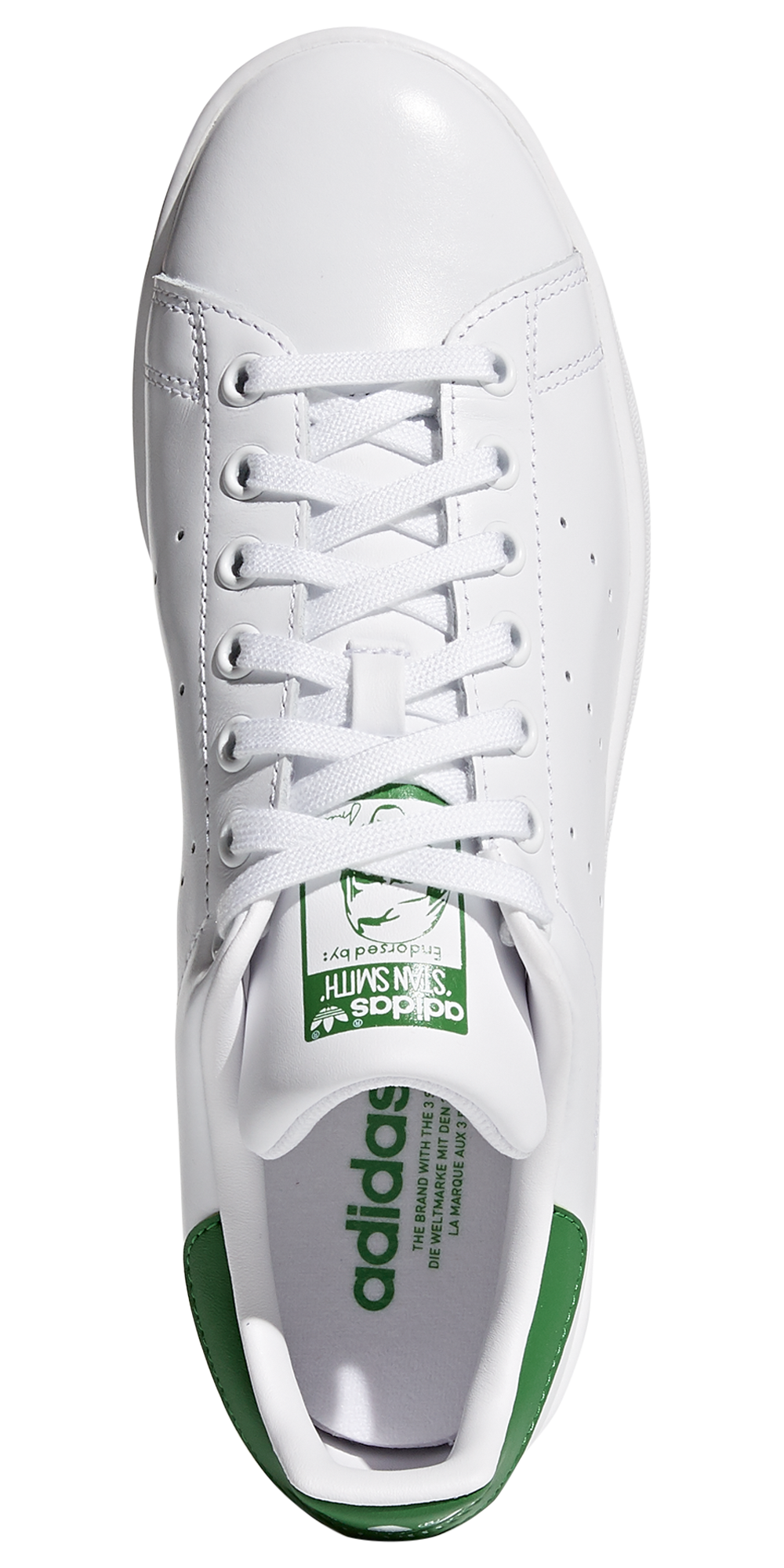 adidas Originals Stan Smith - Men's — Running White/Green/White — view 4