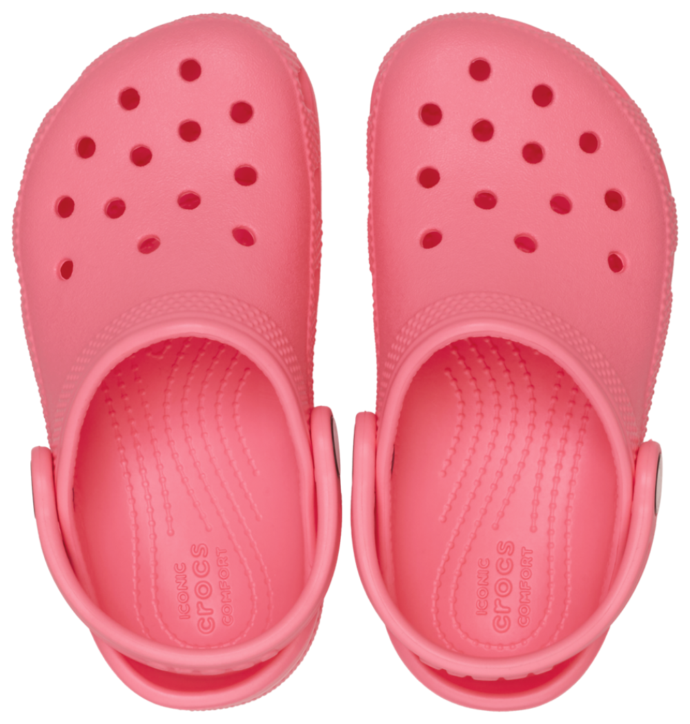 Crocs Classic Clogs - Girls' Toddler — Guava — view 3