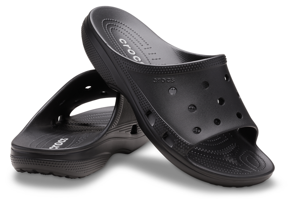 Crocs Saturday Slide - Men's — Black/Black — view 6