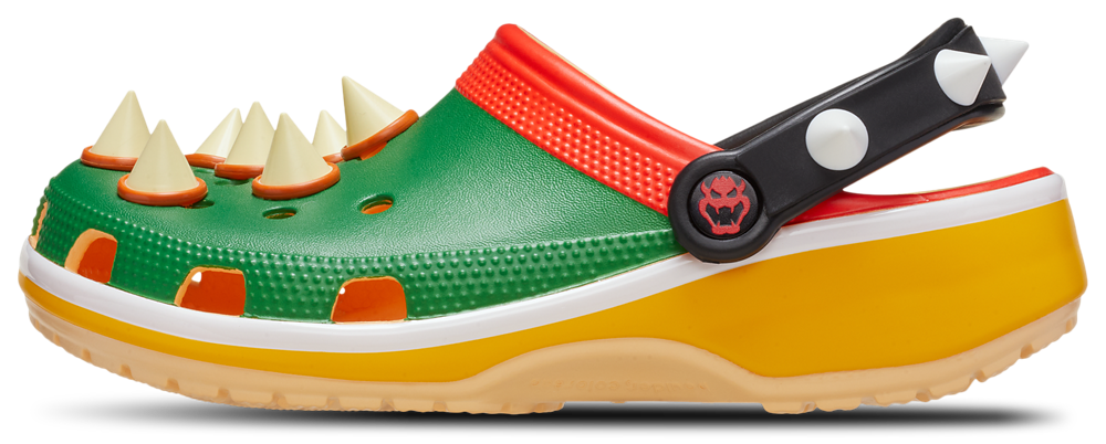 Crocs Bowser Classic Clogs - Men's — Multi/Green — view 3