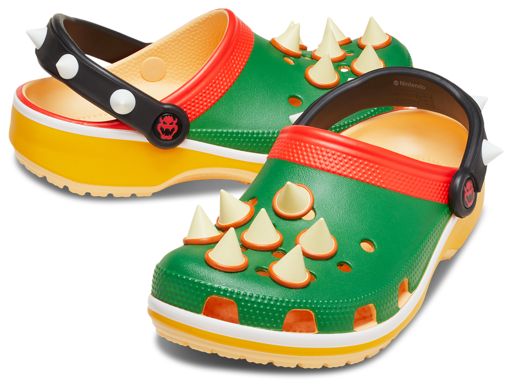 Crocs Bowser Classic Clogs - Men's — Multi/Green — view 7