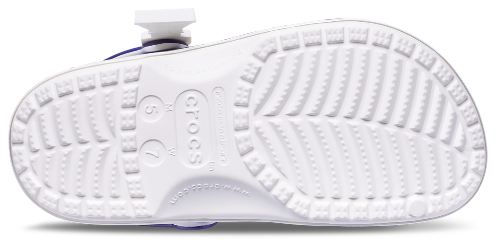 Crocs Classic Clogs - Men's — White/Blue — view 5