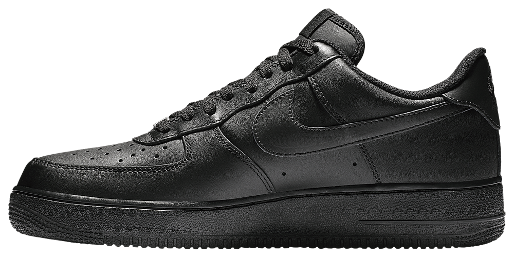 Nike Air Force 1 '07 - Men's — Black/Black — view 3