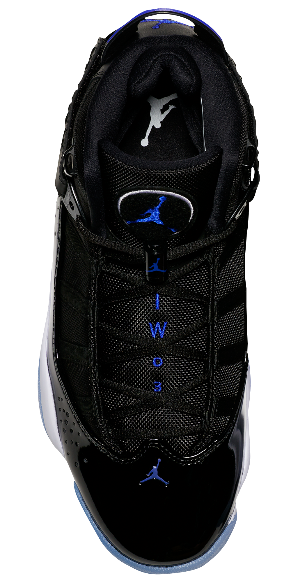 Jordan 6 Rings - Men's — Black/Hyper Royal/White — view 3
