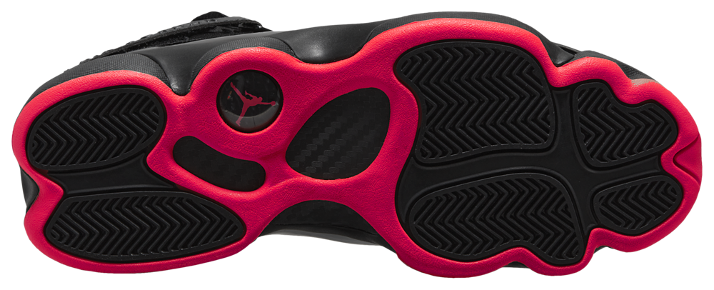 Jordan 6 Rings - Men's — Black/Black/Red — view 3