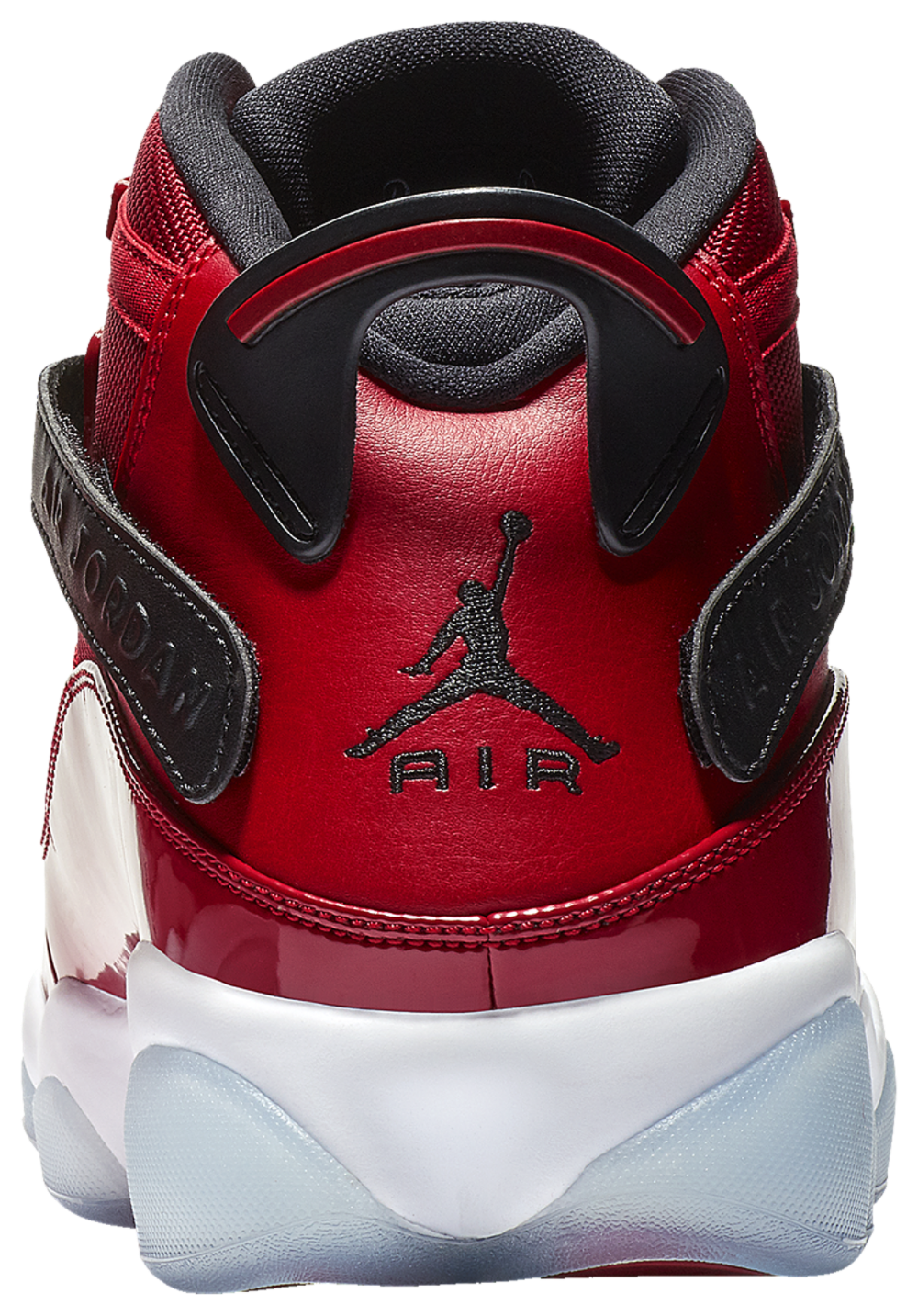 Jordan 6 Rings - Men's — Black/White/Gym Red — view 3