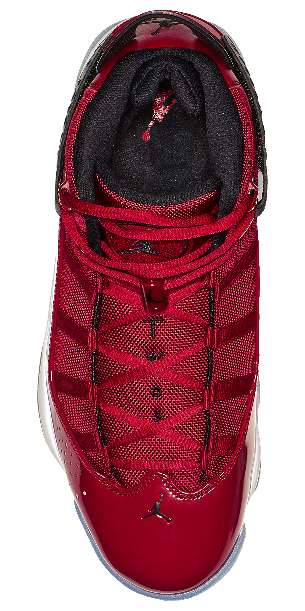 Jordan 6 Rings - Men's — Black/White/Gym Red — view 4