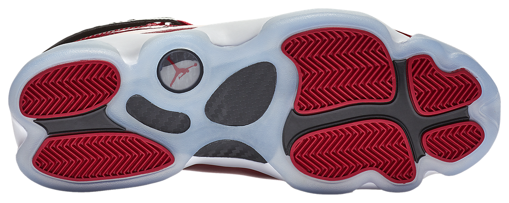 Jordan 6 Rings - Men's — Black/White/Gym Red — view 5