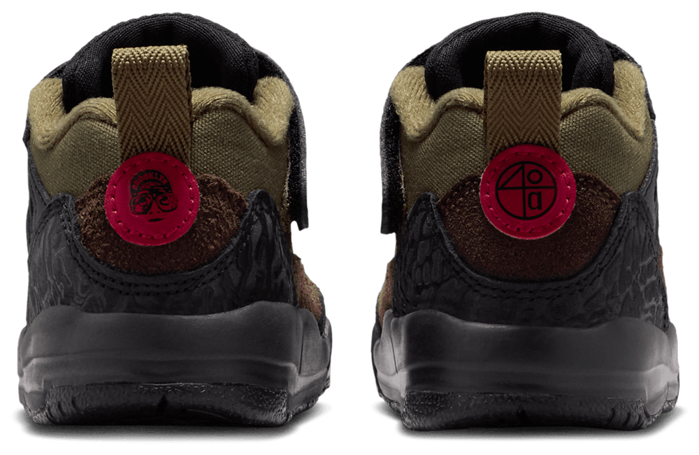 Jordan Spizike Low V2 - Boys' Toddler — Medium Olive/Black — view 3