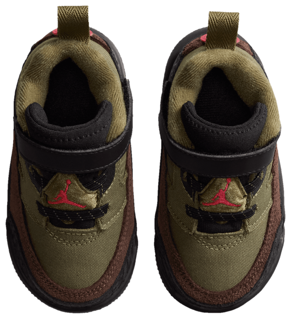 Jordan Spizike Low V2 - Boys' Toddler — Medium Olive/Black — view 4