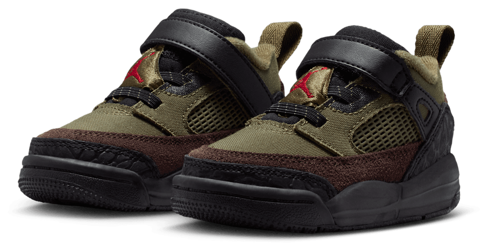 Jordan Spizike Low V2 - Boys' Toddler — Medium Olive/Black — view 6
