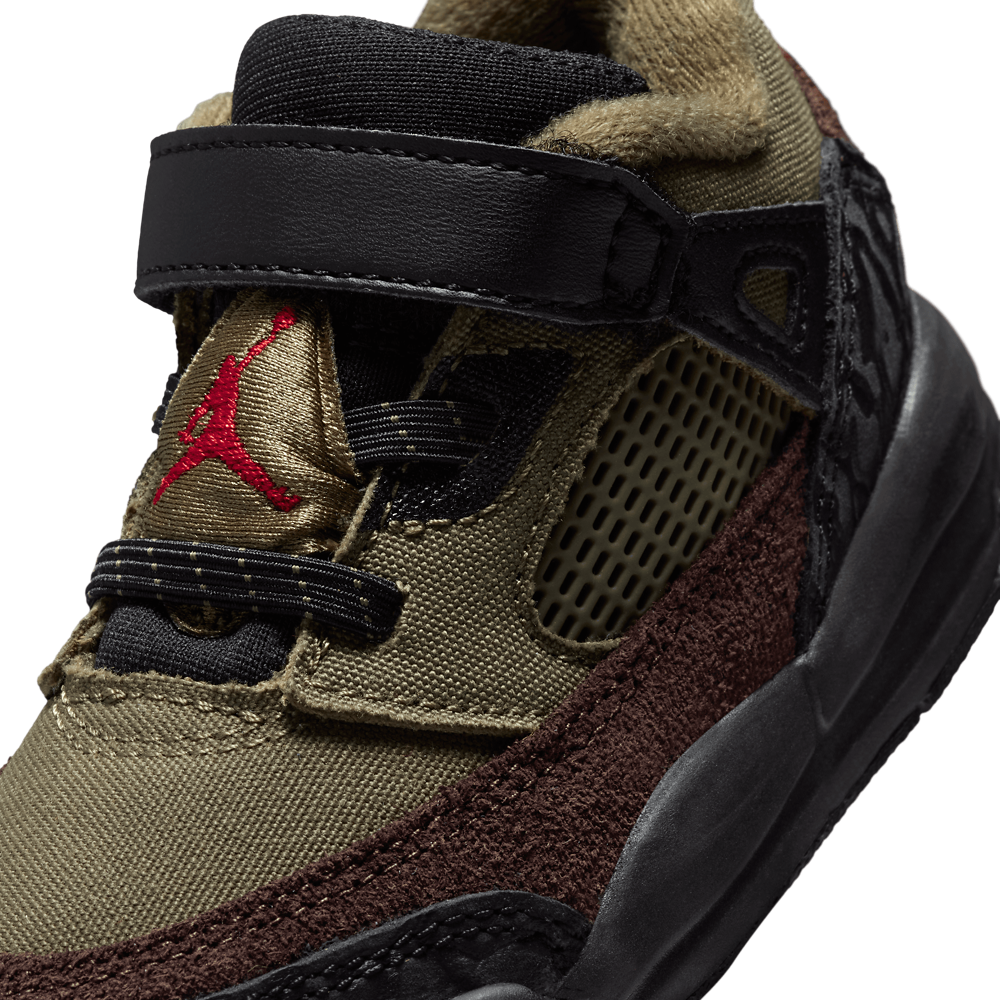 Jordan Spizike Low V2 - Boys' Toddler — Medium Olive/Black — view 7