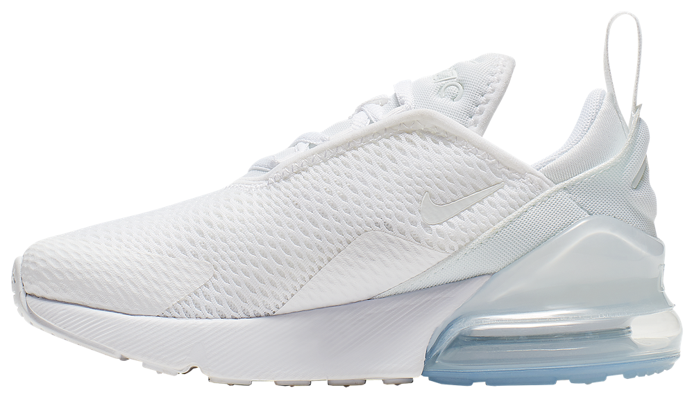 Nike Air Max 270 - Boys' Preschool — White/White/Metallic Silver — view 2