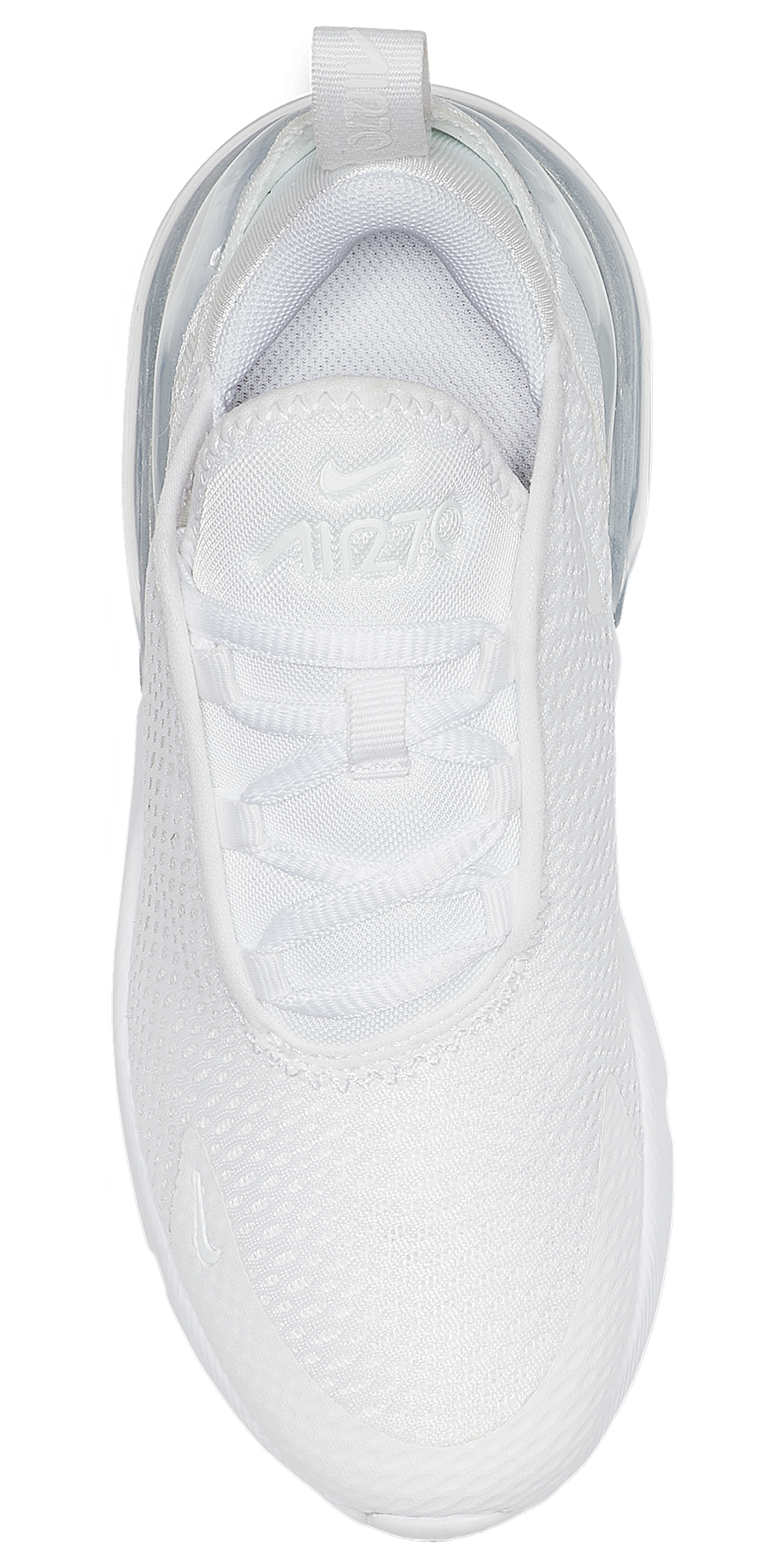 Nike Air Max 270 - Boys' Preschool — White/White/Metallic Silver — view 3