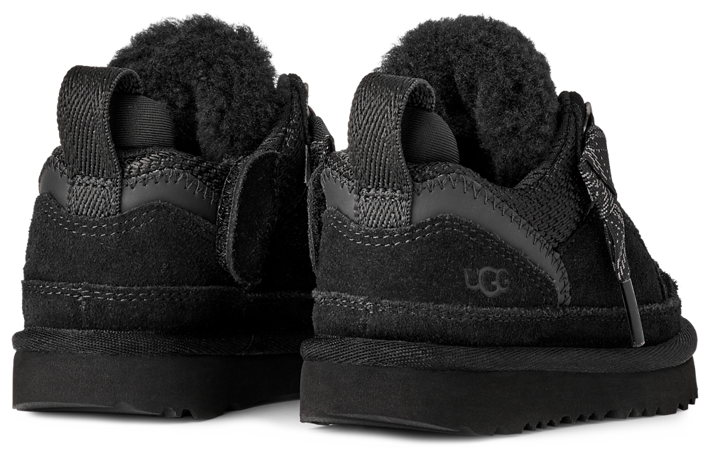 UGG Lowmel - Girls' Toddler — Black/Black — view 3