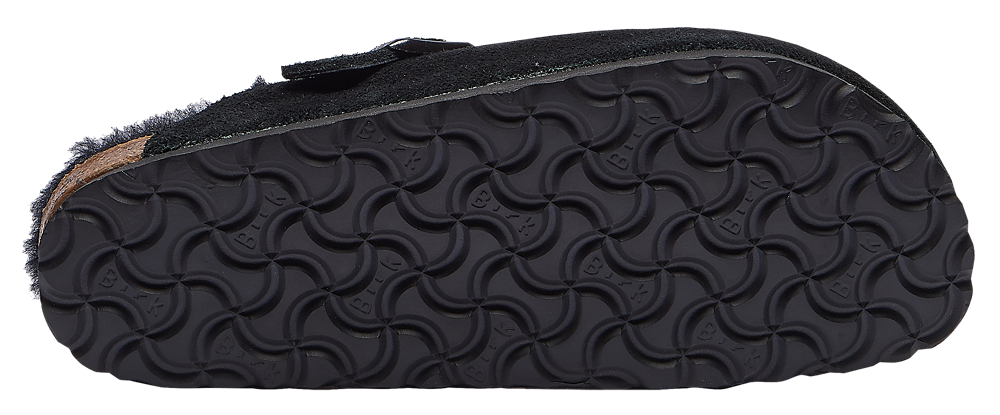 Birkenstock Boston Shearling - Women's — Black/Black — view 3