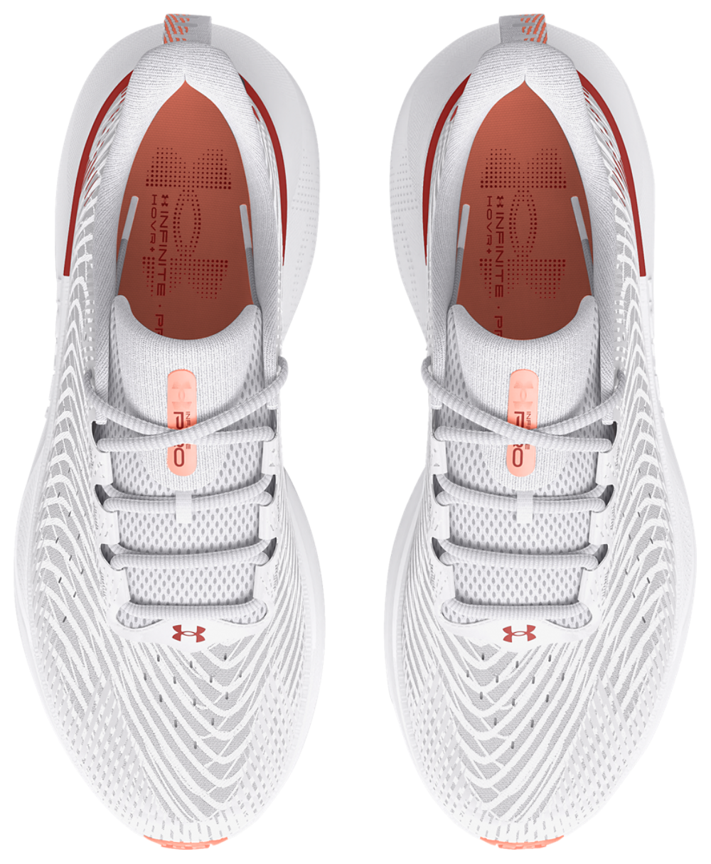 Under Armour Infinite Pro - Men's — White/Halo Grey/Earthen Orange — view 4