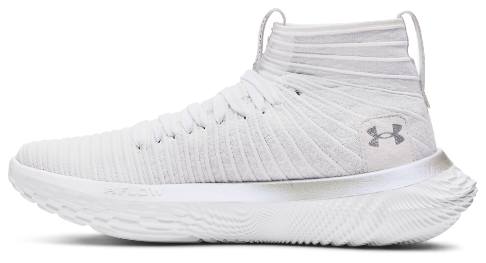 Under Armour Flow Futr X Elite VVS - Men's — White/Distant Gray/ Metallic Silver — view 2
