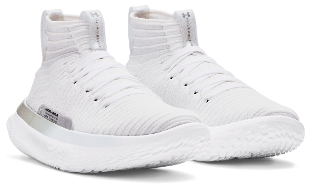 Under Armour Flow Futr X Elite VVS - Men's — White/Distant Gray/ Metallic Silver — view 3