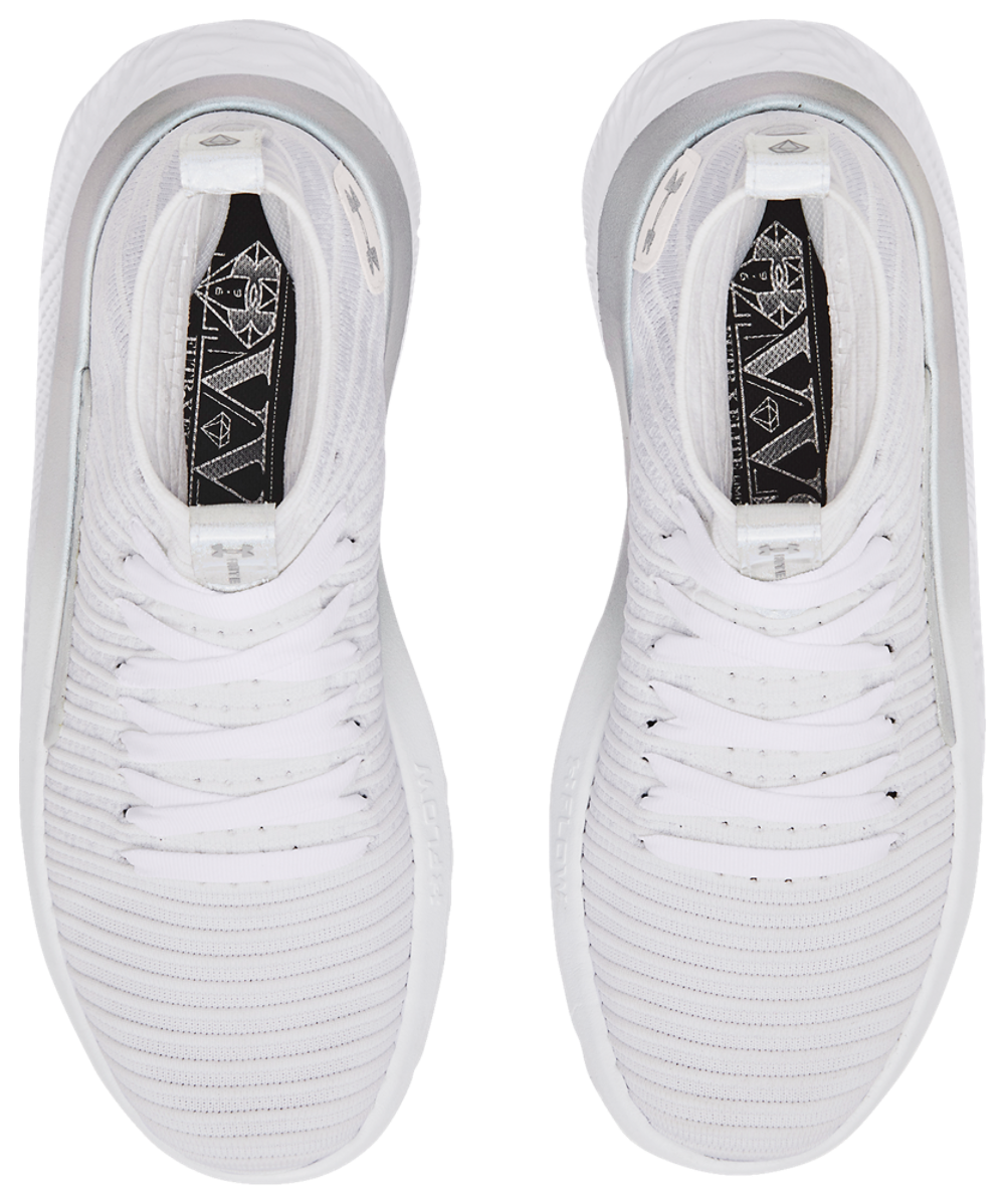 Under Armour Flow Futr X Elite VVS - Men's — White/Distant Gray/ Metallic Silver — view 4