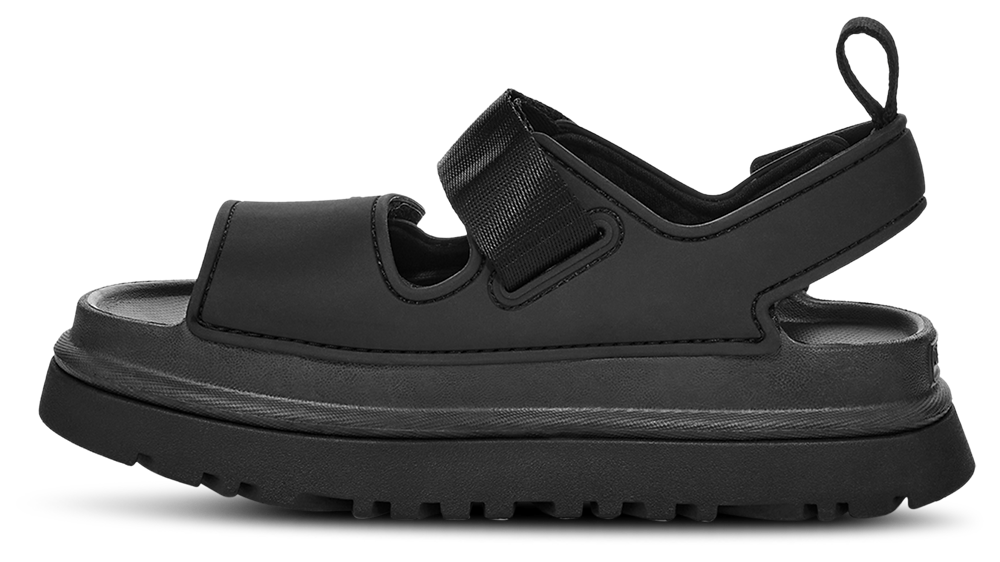 UGG Golden Glow Sandals - Girls' Grade School — Black/Black — view 2