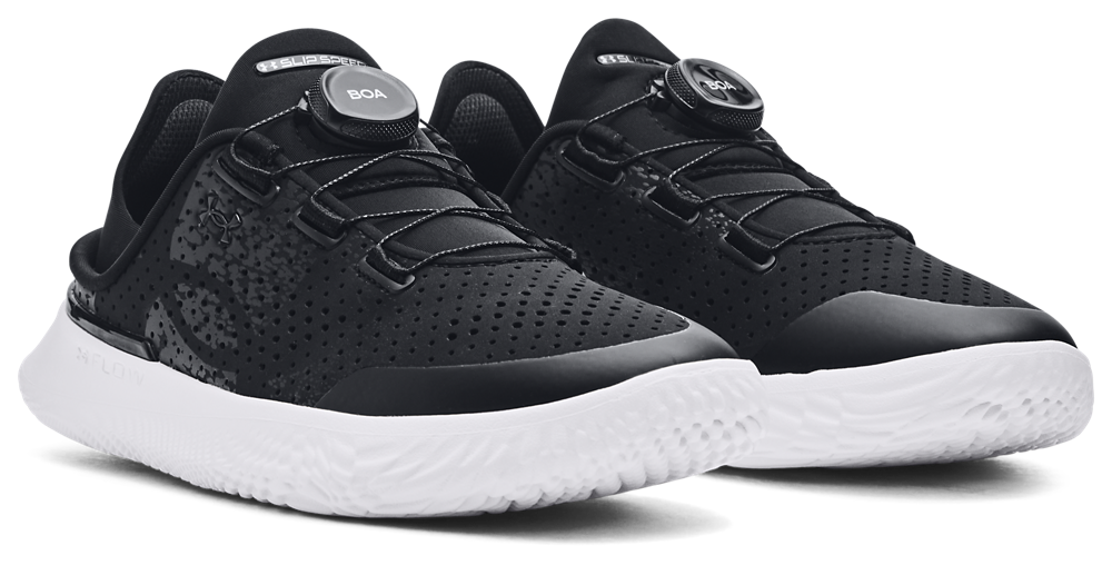 Under Armour Slipspeed - Boys' Grade School — Black/White — view 5