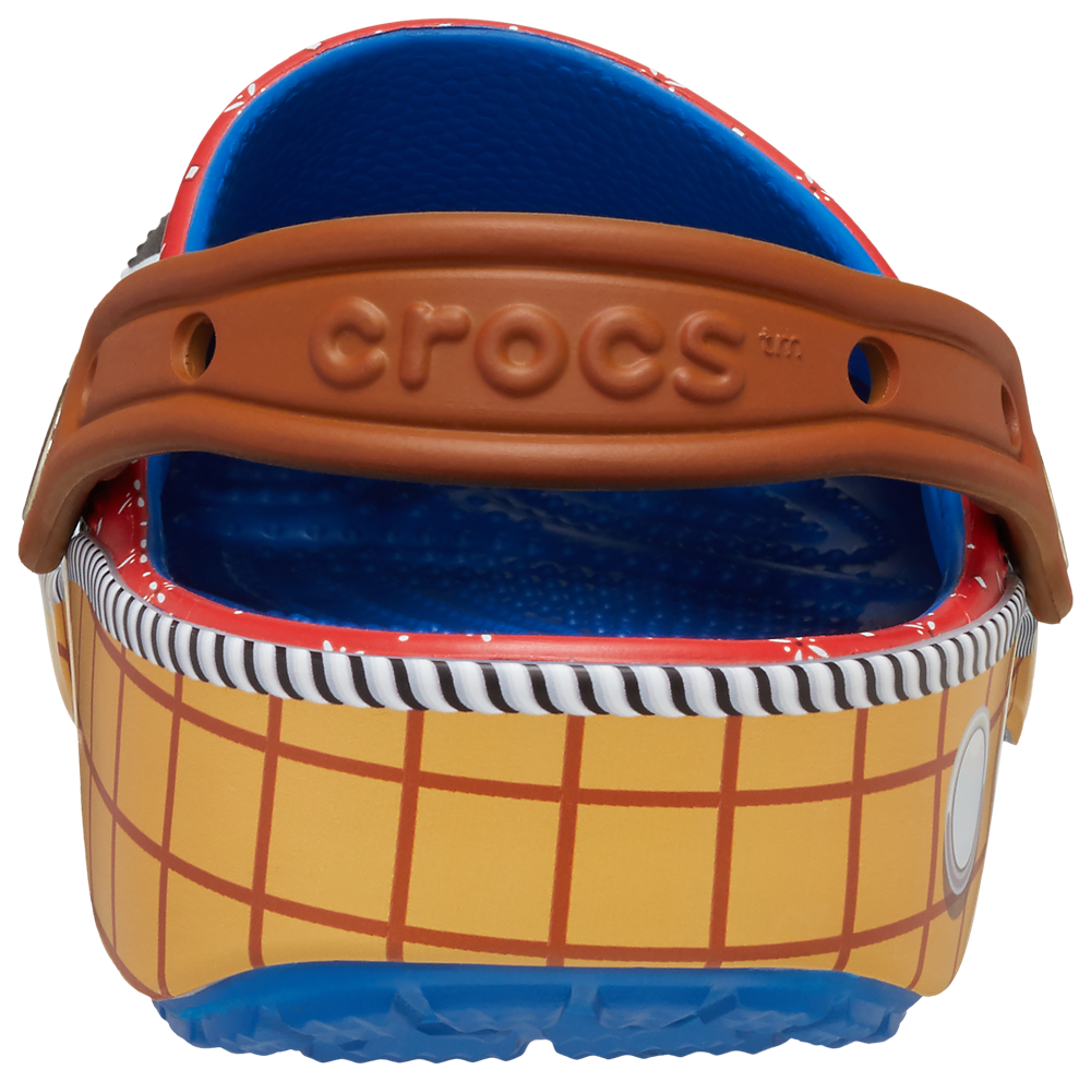 Crocs Toy Story Woody Classic Clogs - Boys' Grade School — White/Black/Brown — view 2