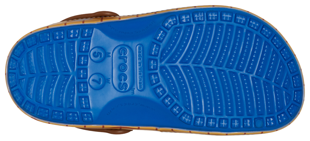 Crocs Toy Story Woody Classic Clogs - Boys' Grade School — White/Black/Brown — view 4