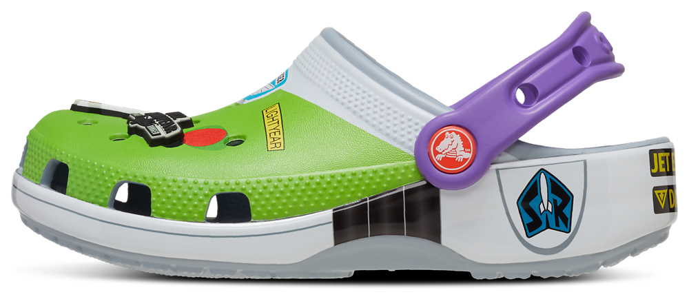 Crocs Toy Story Buzz Classic Clogs - Boys' Toddler — Green/Purple — view 2