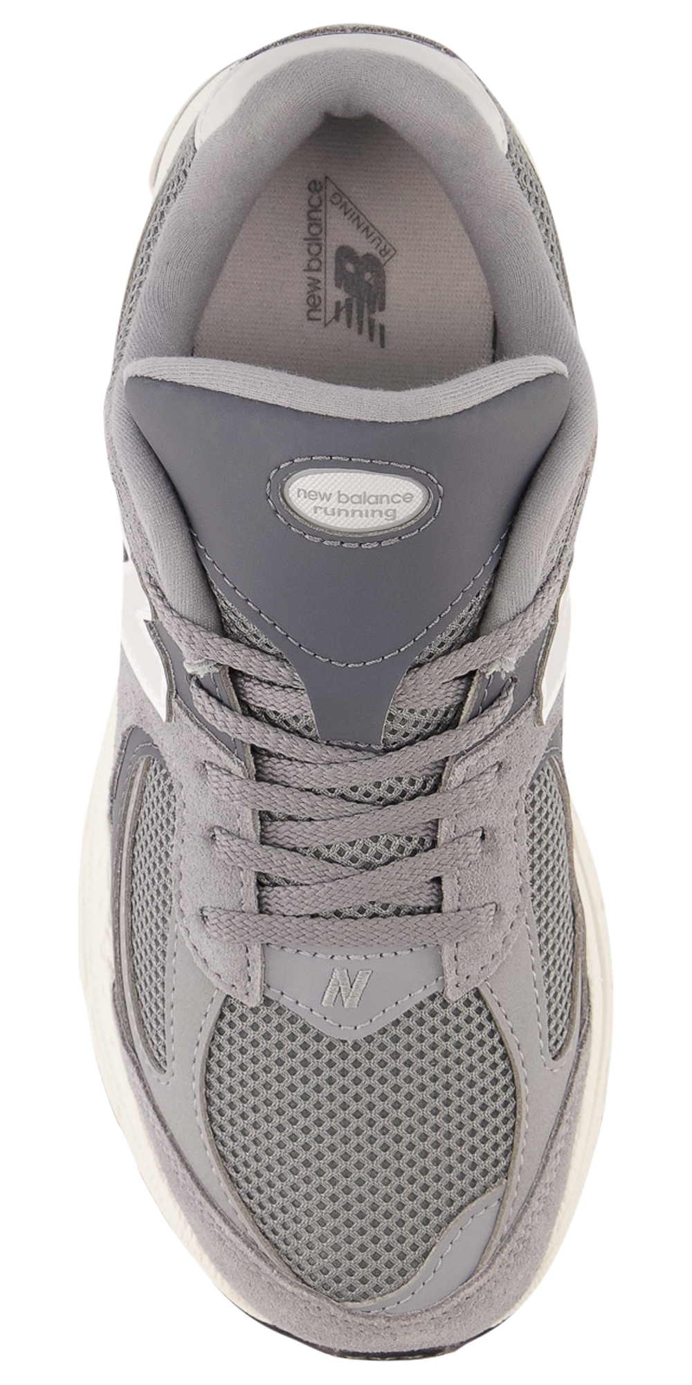 New Balance 2002R - Boys' Grade School — Steel/White — view 3