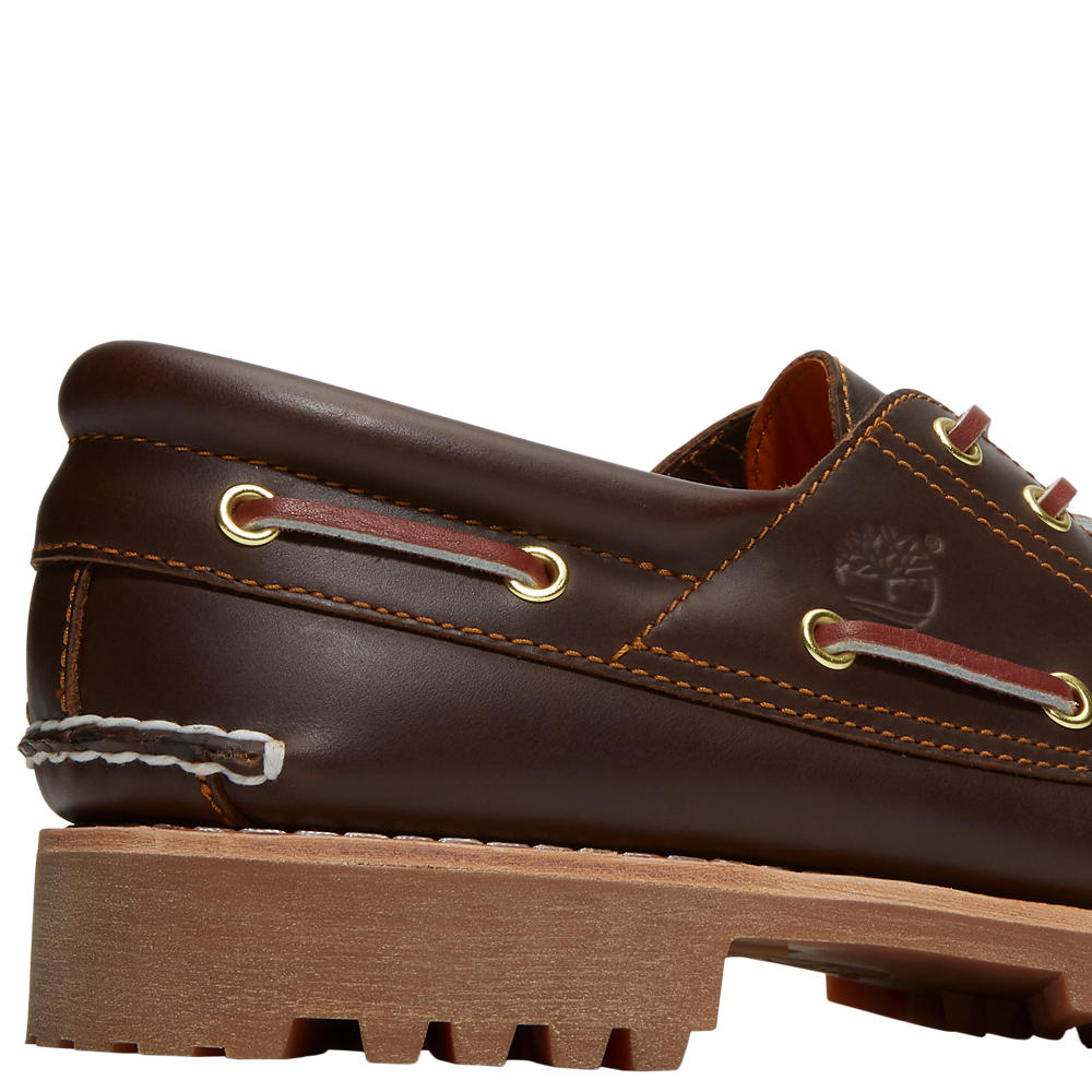 Timberland Authentics 3-Eye Boat Shoe - Men's — Brown — view 7