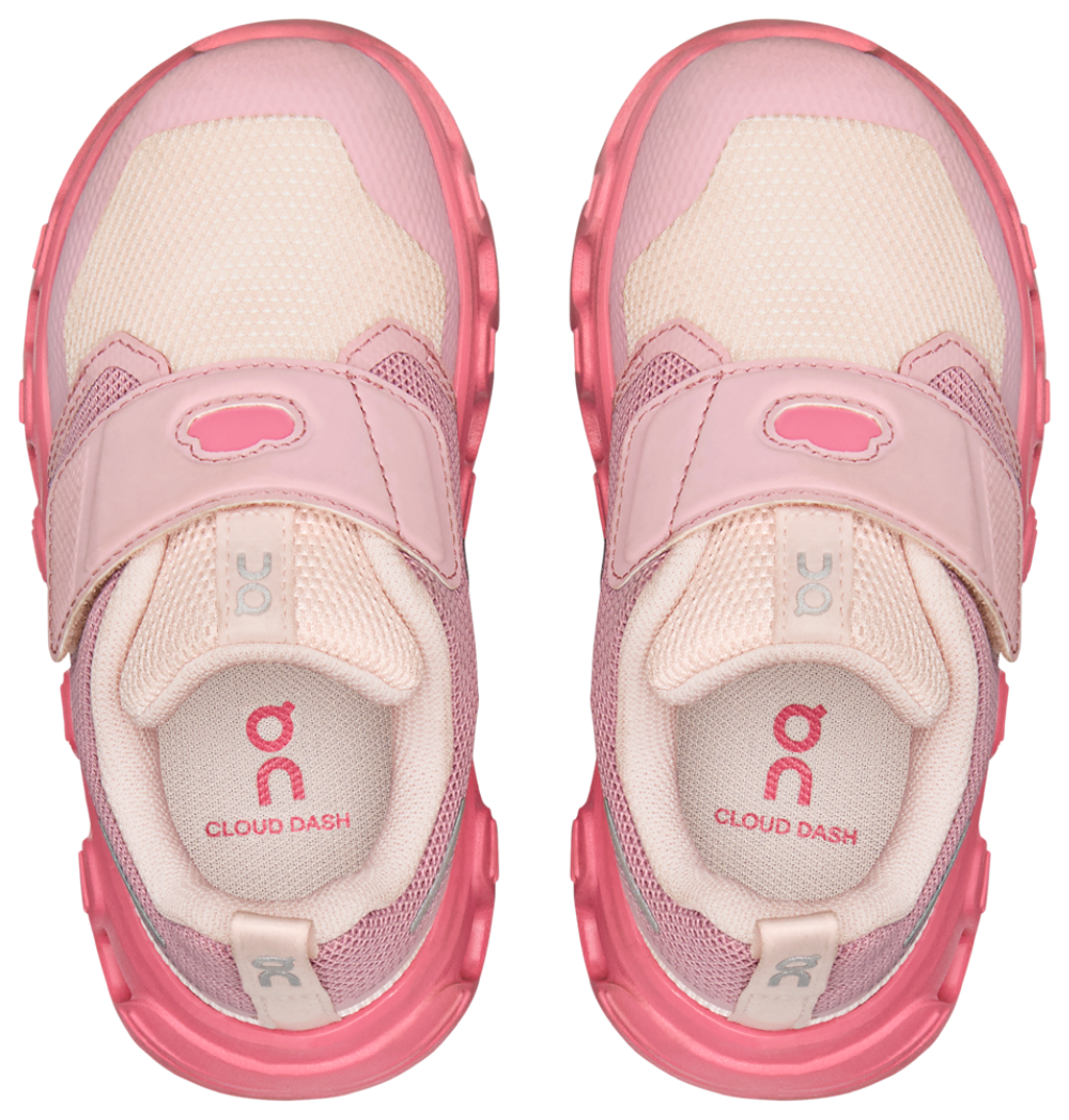 On Cloud Dash - Boys' Toddler — Pink/Pink — view 4