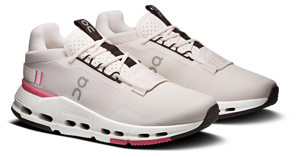 On Cloudnova 2 - Women's — Black/Pink/White — view 6