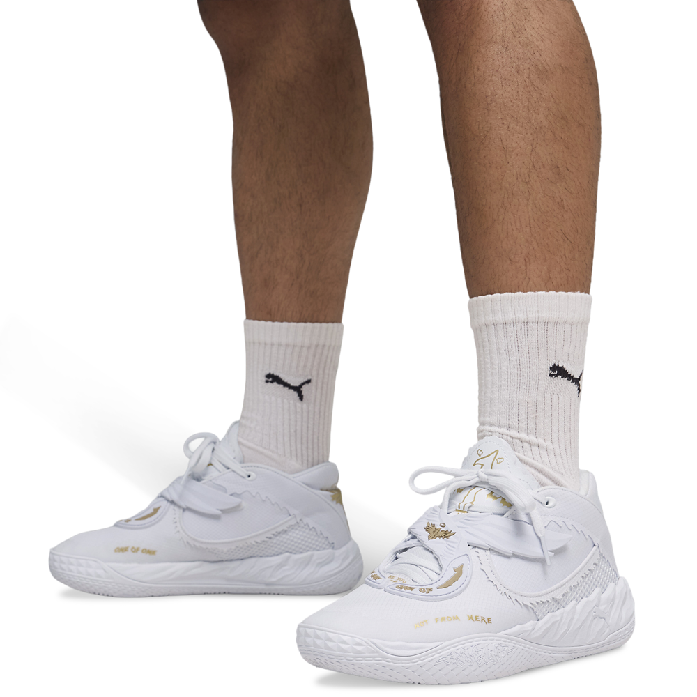 PUMA MB.05 - Men's — White/Gold — view 8