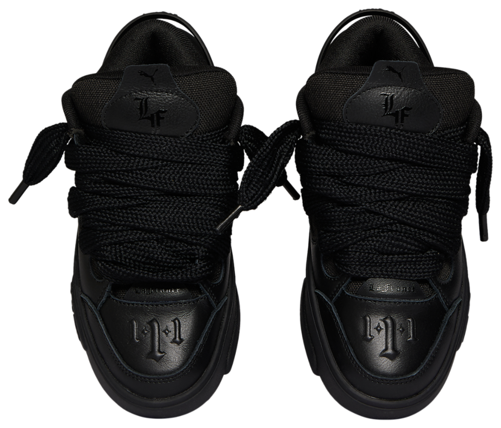 PUMA La France - Boys' Grade School — Black/Black — view 4